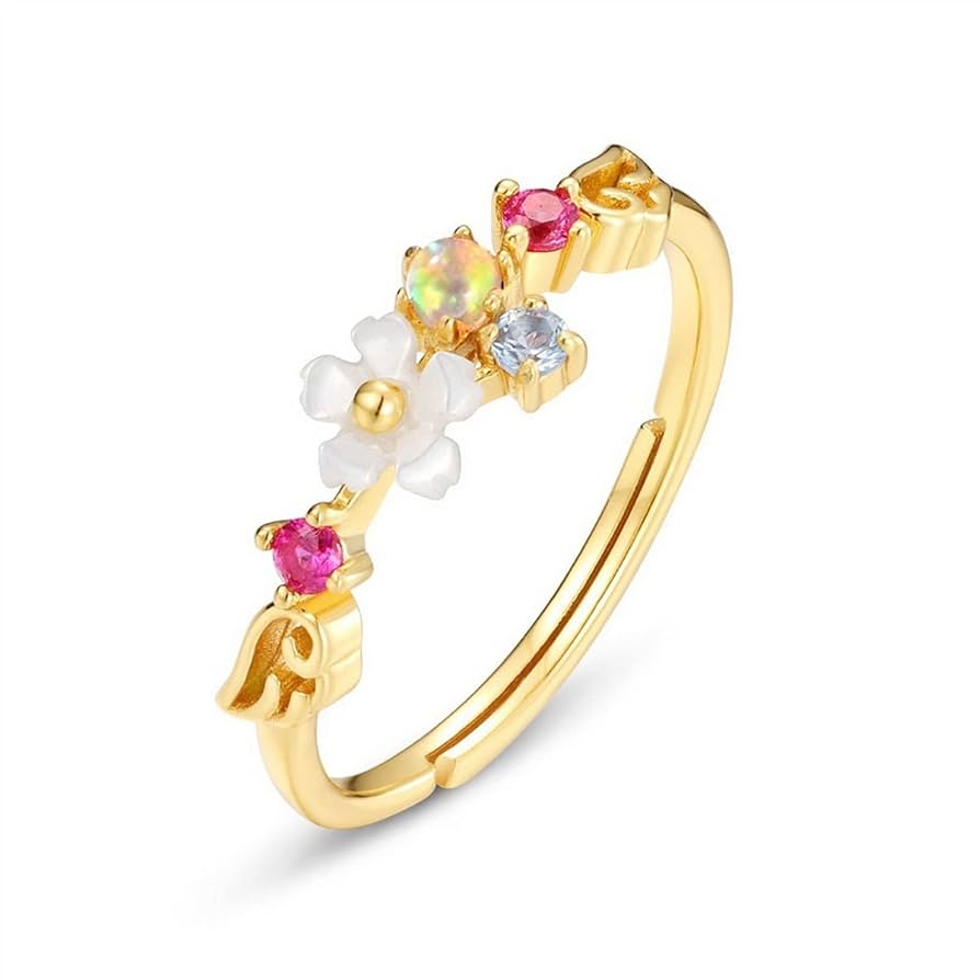 Amazon.com: ZNTKJ (Finger) Ring 925 Sterling Silver Ladies